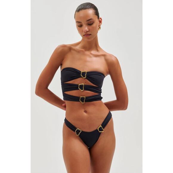 Ronny Kobo Collection Other - NWT RONNY KOBO x REINA OLGA Cage Bikini Bottom in Black Size S / 1